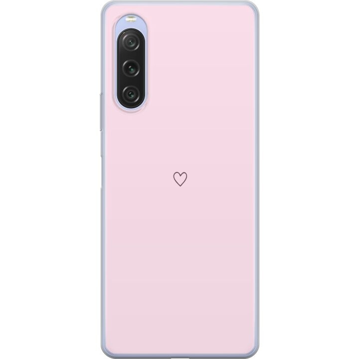 Kännykkäkuori Sony Xperia 10 V-laitteelle, jossa on Sydän kuvio ryhmässä ÄLYPUHELIMET JA TABLETIT / Puhelimen suojakotelo / Sony @ TP E-commerce Nordic AB (A61083)