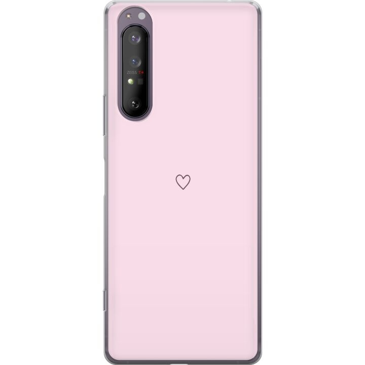 Kännykkäkuori Sony Xperia 1 II-laitteelle, jossa on Sydän kuvio ryhmässä ÄLYPUHELIMET JA TABLETIT / Puhelimen suojakotelo / Sony @ TP E-commerce Nordic AB (A61164)