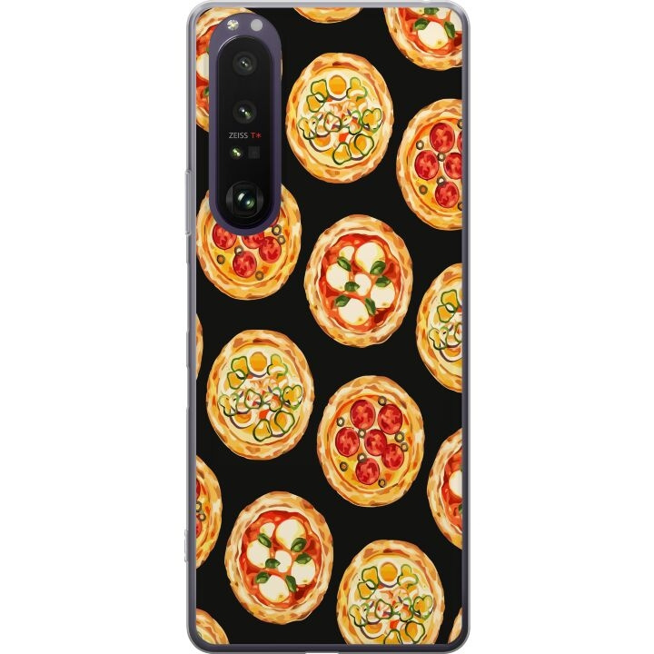 Kännykkäkuori Sony Xperia 1 III-laitteelle, jossa on Pizza kuvio ryhmässä ÄLYPUHELIMET JA TABLETIT / Puhelimen suojakotelo / Sony @ TP E-commerce Nordic AB (A61212)