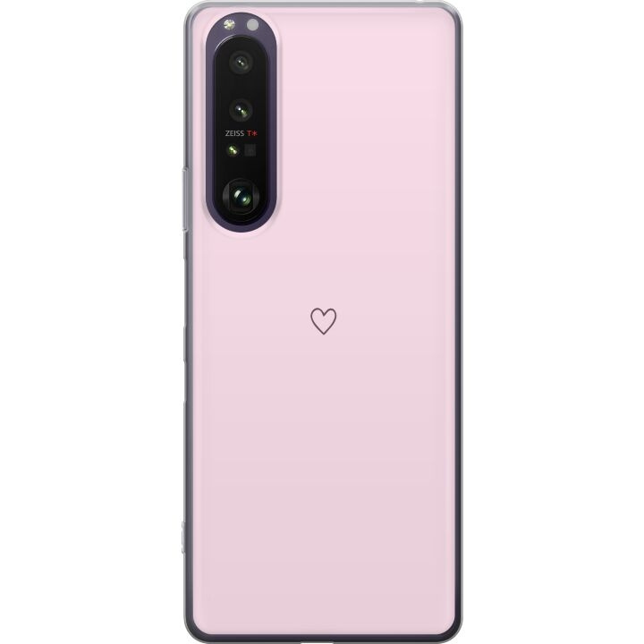 Kännykkäkuori Sony Xperia 1 III-laitteelle, jossa on Sydän kuvio ryhmässä ÄLYPUHELIMET JA TABLETIT / Puhelimen suojakotelo / Sony @ TP E-commerce Nordic AB (A61218)