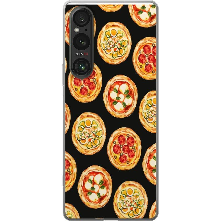 Kännykkäkuori Sony Xperia 1 V-laitteelle, jossa on Pizza kuvio ryhmässä ÄLYPUHELIMET JA TABLETIT / Puhelimen suojakotelo / Sony @ TP E-commerce Nordic AB (A61320)