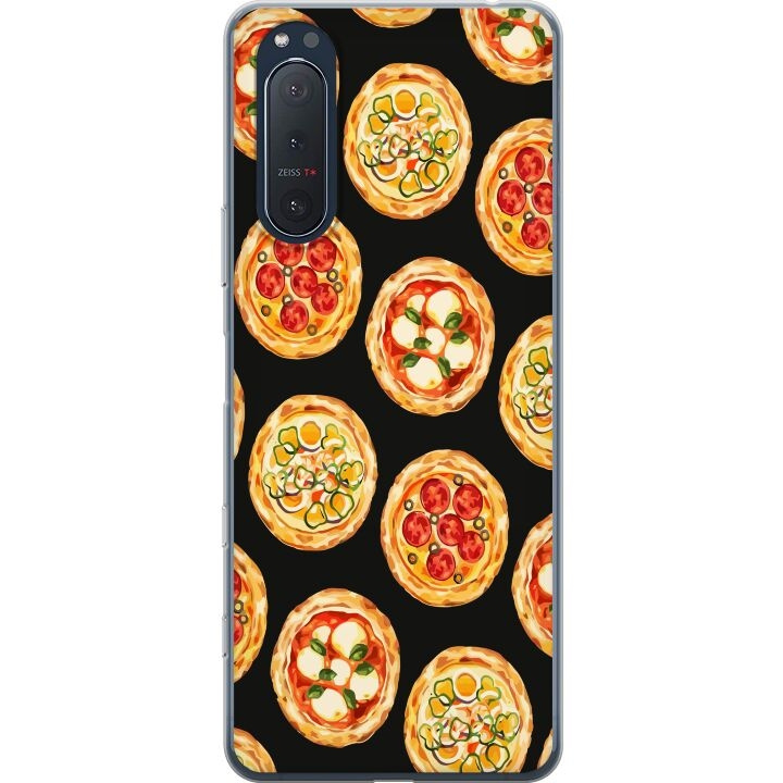 Kännykkäkuori Sony Xperia 5 II-laitteelle, jossa on Pizza kuvio ryhmässä ÄLYPUHELIMET JA TABLETIT / Puhelimen suojakotelo / Sony @ TP E-commerce Nordic AB (A61401)