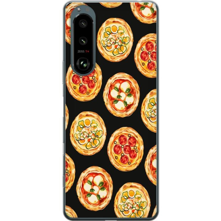 Kännykkäkuori Sony Xperia 5 III-laitteelle, jossa on Pizza kuvio ryhmässä ÄLYPUHELIMET JA TABLETIT / Puhelimen suojakotelo / Sony @ TP E-commerce Nordic AB (A61455)