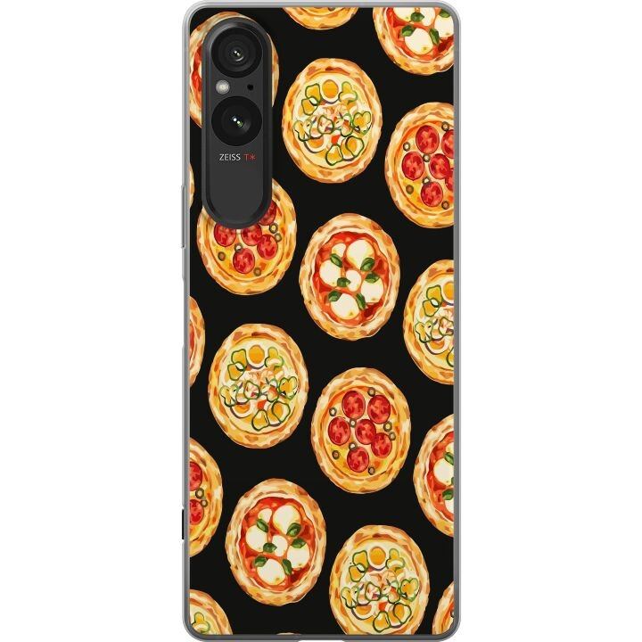 Kännykkäkuori Sony Xperia 5 V-laitteelle, jossa on Pizza kuvio ryhmässä ÄLYPUHELIMET JA TABLETIT / Puhelimen suojakotelo / Sony @ TP E-commerce Nordic AB (A61563)