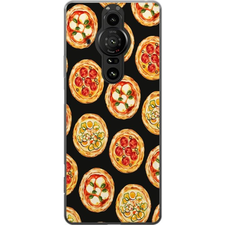 Kännykkäkuori Sony Xperia Pro-I-laitteelle, jossa on Pizza kuvio ryhmässä ÄLYPUHELIMET JA TABLETIT / Puhelimen suojakotelo / Sony @ TP E-commerce Nordic AB (A61698)