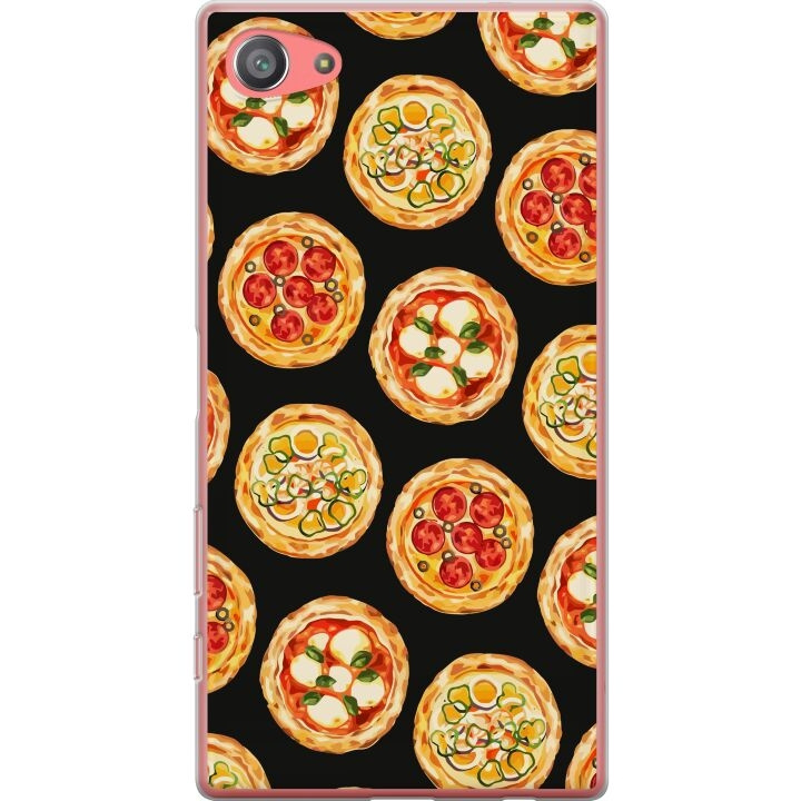 Kännykkäkuori Sony Xperia Z5 Compact-laitteelle, jossa on Pizza kuvio ryhmässä ÄLYPUHELIMET JA TABLETIT / Puhelimen suojakotelo / Sony @ TP E-commerce Nordic AB (A61806)