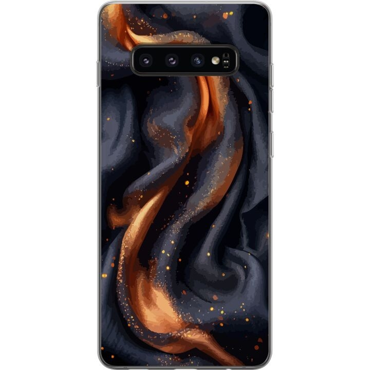 Kännykkäkuori Samsung Galaxy S10-laitteelle, jossa on Tulinen silkki kuvio ryhmässä ÄLYPUHELIMET JA TABLETIT / Puhelimen suojakotelo / Samsung @ TP E-commerce Nordic AB (A61848)