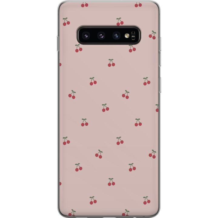 Kännykkäkuori Samsung Galaxy S10-laitteelle, jossa on Kirsikka kuvio ryhmässä ÄLYPUHELIMET JA TABLETIT / Puhelimen suojakotelo / Samsung @ TP E-commerce Nordic AB (A61854)