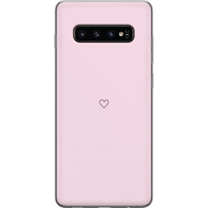 Kännykkäkuori Samsung Galaxy S10-laitteelle, jossa on Sydän kuvio ryhmässä ÄLYPUHELIMET JA TABLETIT / Puhelimen suojakotelo / Samsung @ TP E-commerce Nordic AB (A61866)