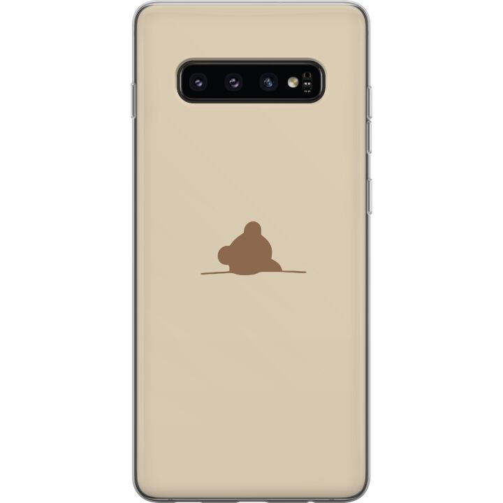 Kännykkäkuori Samsung Galaxy S10-laitteelle, jossa on Nalle kuvio ryhmässä ÄLYPUHELIMET JA TABLETIT / Puhelimen suojakotelo / Samsung @ TP E-commerce Nordic AB (A61867)