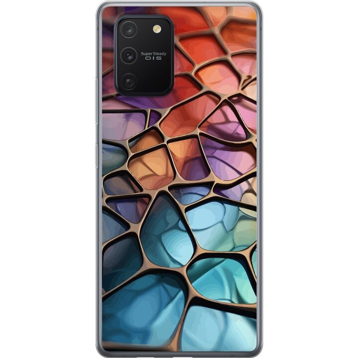 Kännykkäkuori Samsung Galaxy S10 Lite-laitteelle, jossa on Metallikuviointi kuvio ryhmässä ÄLYPUHELIMET JA TABLETIT / Puhelimen suojakotelo / Samsung @ TP E-commerce Nordic AB (A61965)