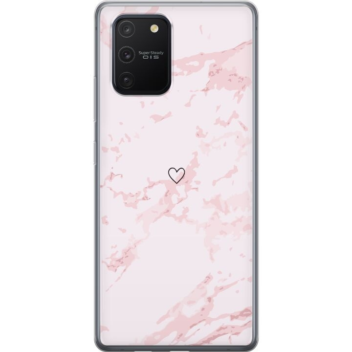 Kännykkäkuori Samsung Galaxy S10 Lite-laitteelle, jossa on Roosa Sydän kuvio ryhmässä ÄLYPUHELIMET JA TABLETIT / Puhelimen suojakotelo / Samsung @ TP E-commerce Nordic AB (A61978)