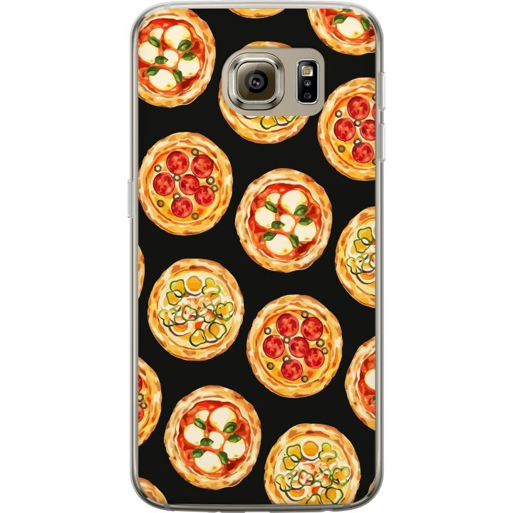 Kännykkäkuori Samsung Galaxy S6-laitteelle, jossa on Pizza kuvio ryhmässä ÄLYPUHELIMET JA TABLETIT / Puhelimen suojakotelo / Samsung @ TP E-commerce Nordic AB (A63021)