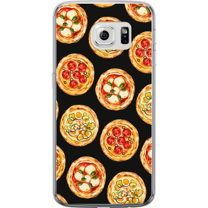 Kännykkäkuori Samsung Galaxy S6 edge-laitteelle, jossa on Pizza kuvio ryhmässä ÄLYPUHELIMET JA TABLETIT / Puhelimen suojakotelo / Samsung @ TP E-commerce Nordic AB (A63048)