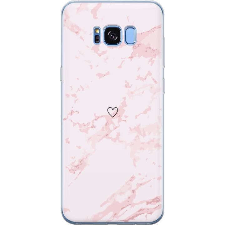 Kännykkäkuori Samsung Galaxy S8-laitteelle, jossa on Roosa Sydän kuvio ryhmässä ÄLYPUHELIMET JA TABLETIT / Puhelimen suojakotelo / Samsung @ TP E-commerce Nordic AB (A63193)