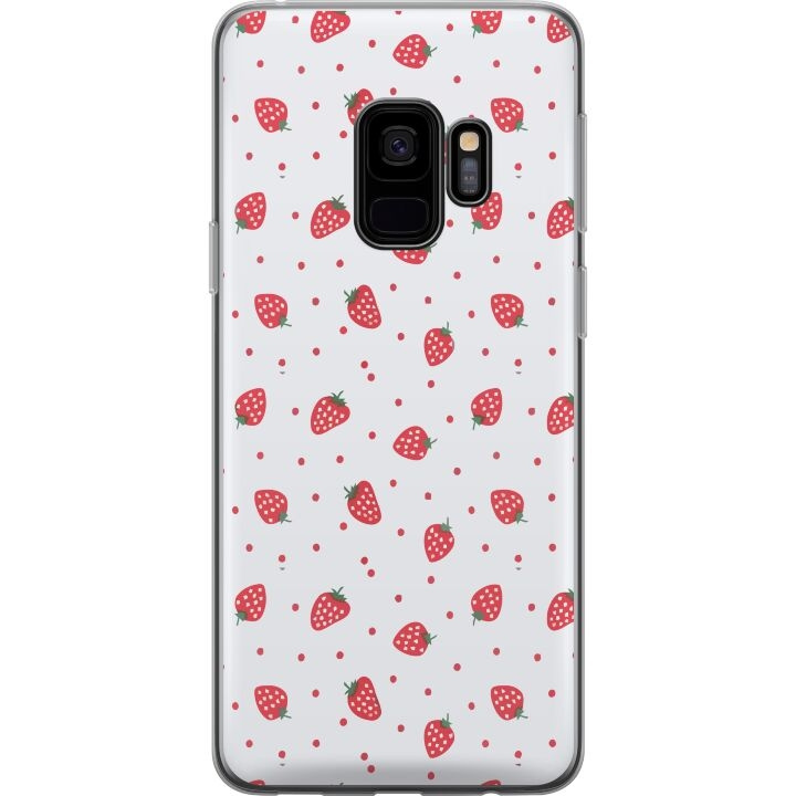 Kännykkäkuori Samsung Galaxy S9-laitteelle, jossa on Mansikat kuvio ryhmässä ÄLYPUHELIMET JA TABLETIT / Puhelimen suojakotelo / Samsung @ TP E-commerce Nordic AB (A63268)