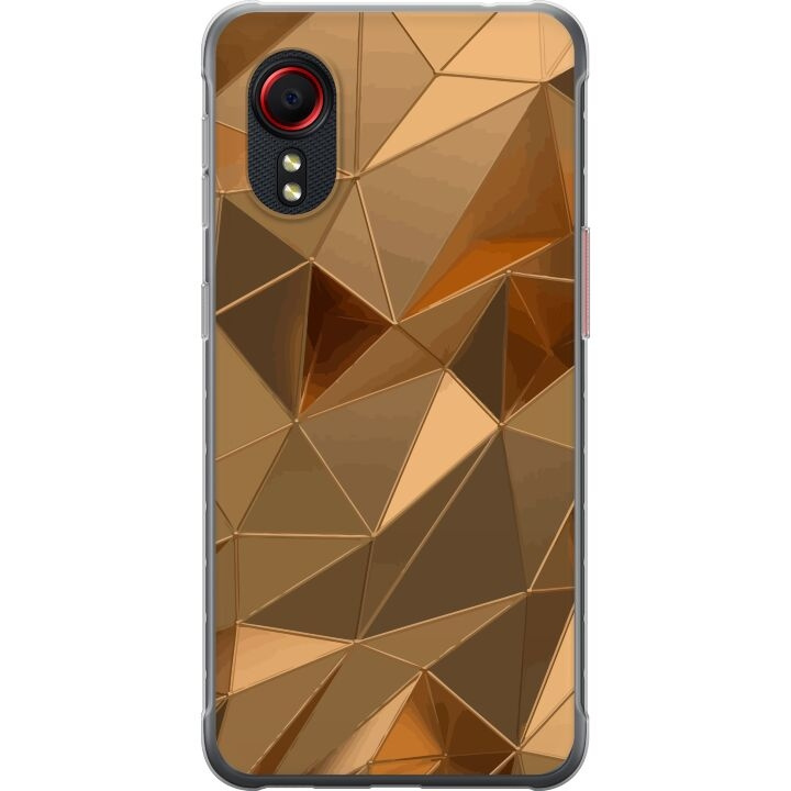 Kännykkäkuori Samsung Galaxy Xcover 5-laitteelle, jossa on 3D Kulta kuvio ryhmässä ÄLYPUHELIMET JA TABLETIT / Puhelimen suojakotelo / Samsung @ TP E-commerce Nordic AB (A63464)