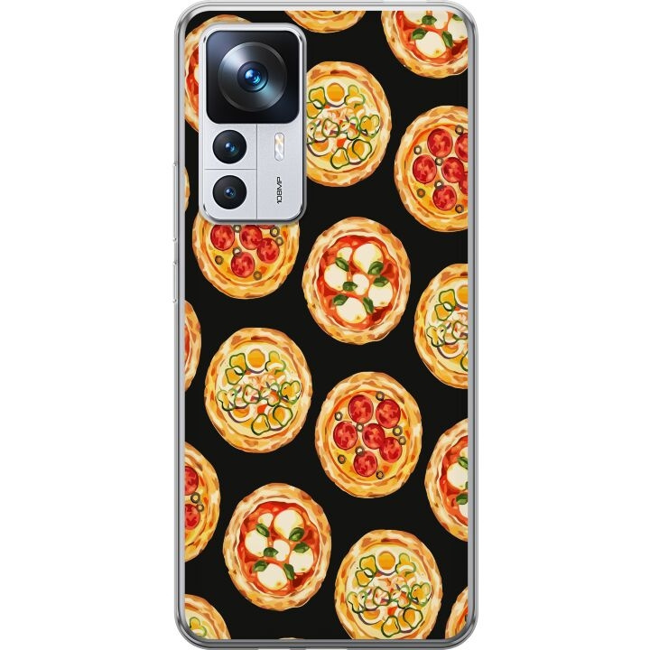 Kännykkäkuori Xiaomi 12T-laitteelle, jossa on Pizza kuvio ryhmässä ÄLYPUHELIMET JA TABLETIT / Puhelimen suojakotelo / Xiaomi @ TP E-commerce Nordic AB (A63993)