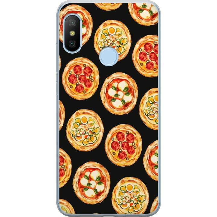 Kännykkäkuori Xiaomi Mi A2 Lite-laitteelle, jossa on Pizza kuvio ryhmässä ÄLYPUHELIMET JA TABLETIT / Puhelimen suojakotelo / Xiaomi @ TP E-commerce Nordic AB (A64425)