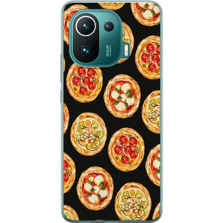 Kännykkäkuori Xiaomi Mi 11 Pro-laitteelle, jossa on Pizza kuvio ryhmässä ÄLYPUHELIMET JA TABLETIT / Puhelimen suojakotelo / Xiaomi @ TP E-commerce Nordic AB (A64938)