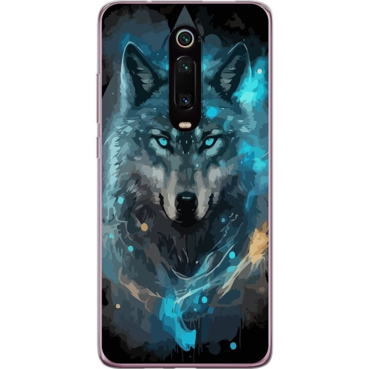 Kännykkäkuori Xiaomi Mi 9T Pro -laitteelle, jossa on Susi kuvio ryhmässä ÄLYPUHELIMET JA TABLETIT / Puhelimen suojakotelo / Xiaomi @ TP E-commerce Nordic AB (A65011)