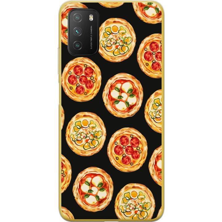 Kännykkäkuori Xiaomi Poco M3 -laitteelle, jossa on Pizza kuvio ryhmässä ÄLYPUHELIMET JA TABLETIT / Puhelimen suojakotelo / Xiaomi @ TP E-commerce Nordic AB (A65316)