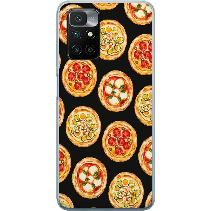 Kännykkäkuori Xiaomi Redmi 10-laitteelle, jossa on Pizza kuvio ryhmässä ÄLYPUHELIMET JA TABLETIT / Puhelimen suojakotelo / Xiaomi @ TP E-commerce Nordic AB (A65478)