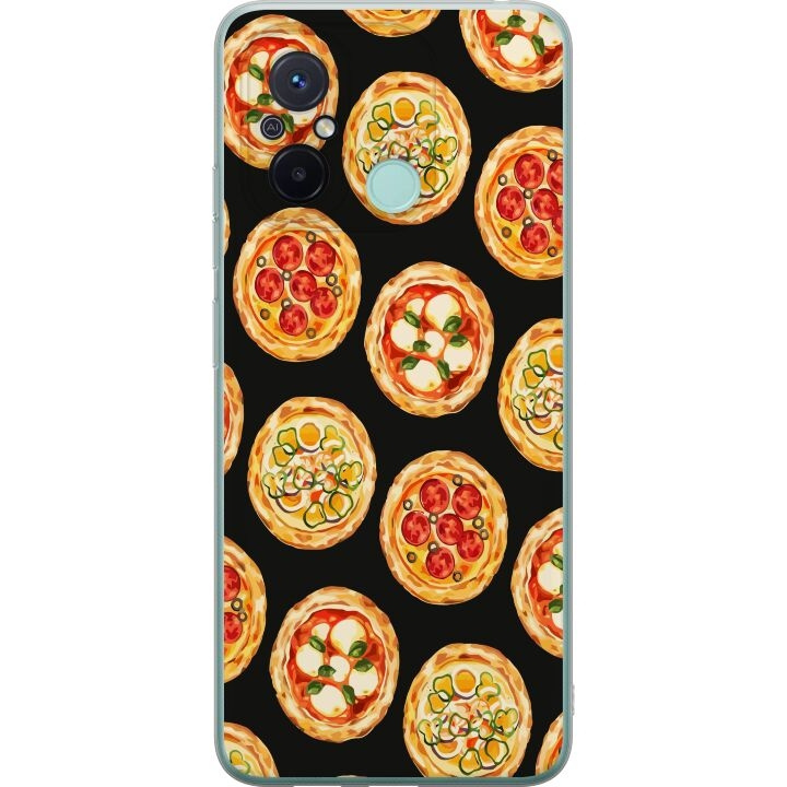 Kännykkäkuori Xiaomi Redmi 12C-laitteelle, jossa on Pizza kuvio ryhmässä ÄLYPUHELIMET JA TABLETIT / Puhelimen suojakotelo / Xiaomi @ TP E-commerce Nordic AB (A65586)