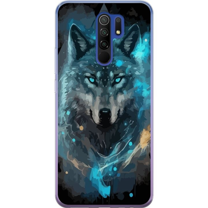 Kännykkäkuori Xiaomi Redmi 9-laitteelle, jossa on Susi kuvio ryhmässä ÄLYPUHELIMET JA TABLETIT / Puhelimen suojakotelo / Xiaomi @ TP E-commerce Nordic AB (A65659)