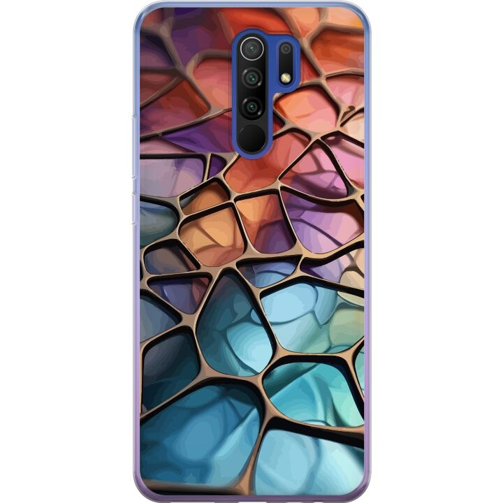 Kännykkäkuori Xiaomi Redmi 9-laitteelle, jossa on Metallikuviointi kuvio ryhmässä ÄLYPUHELIMET JA TABLETIT / Puhelimen suojakotelo / Xiaomi @ TP E-commerce Nordic AB (A65664)