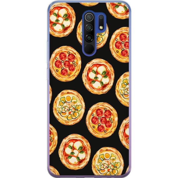 Kännykkäkuori Xiaomi Redmi 9-laitteelle, jossa on Pizza kuvio ryhmässä ÄLYPUHELIMET JA TABLETIT / Puhelimen suojakotelo / Xiaomi @ TP E-commerce Nordic AB (A65667)