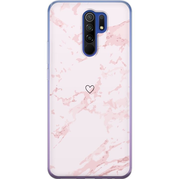 Kännykkäkuori Xiaomi Redmi 9-laitteelle, jossa on Roosa Sydän kuvio ryhmässä ÄLYPUHELIMET JA TABLETIT / Puhelimen suojakotelo / Xiaomi @ TP E-commerce Nordic AB (A65677)