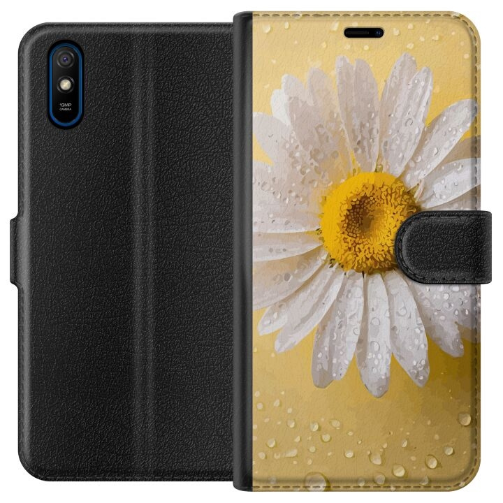 Lompakkokotelo Xiaomi Redmi 9A-laitteelle, jossa on Posliinikukka kuvio ryhmässä ÄLYPUHELIMET JA TABLETIT / Puhelimen suojakotelo / Xiaomi @ TP E-commerce Nordic AB (A65681)