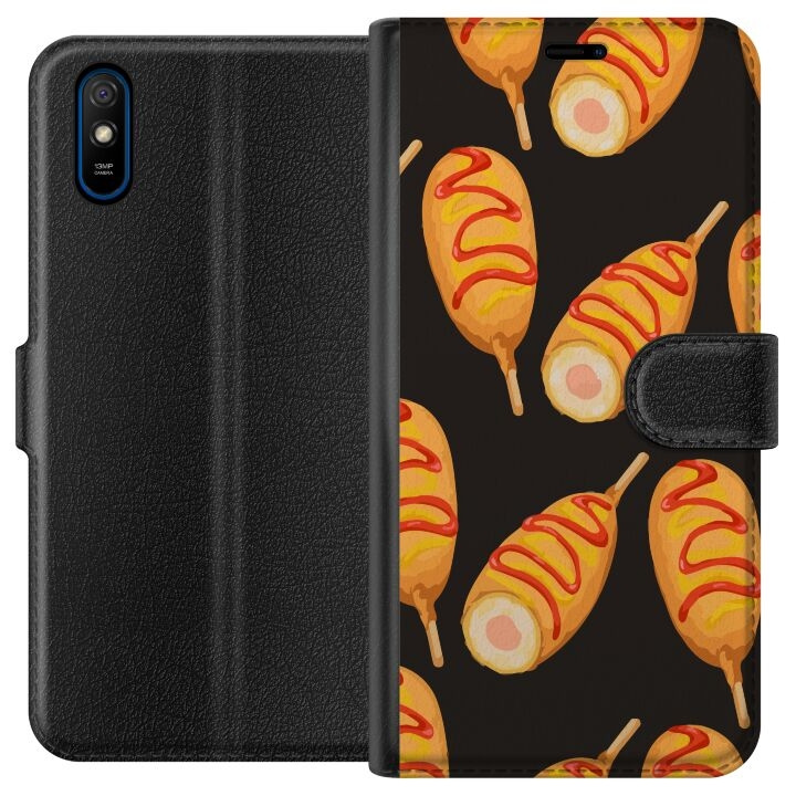 Lompakkokotelo Xiaomi Redmi 9A-laitteelle, jossa on Kanan reisi kuvio ryhmässä ÄLYPUHELIMET JA TABLETIT / Puhelimen suojakotelo / Xiaomi @ TP E-commerce Nordic AB (A65690)