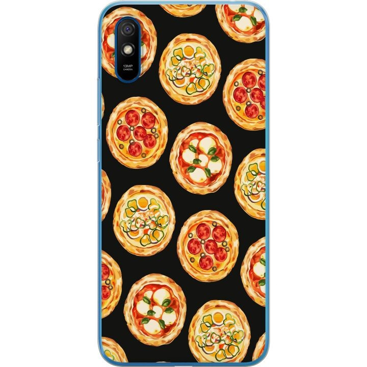 Kännykkäkuori Xiaomi Redmi 9A-laitteelle, jossa on Pizza kuvio ryhmässä ÄLYPUHELIMET JA TABLETIT / Puhelimen suojakotelo / Xiaomi @ TP E-commerce Nordic AB (A65721)