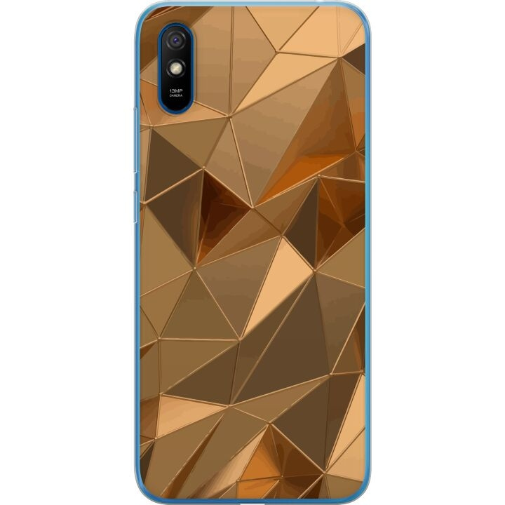 Kännykkäkuori Xiaomi Redmi 9A-laitteelle, jossa on 3D Kulta kuvio ryhmässä ÄLYPUHELIMET JA TABLETIT / Puhelimen suojakotelo / Xiaomi @ TP E-commerce Nordic AB (A65732)