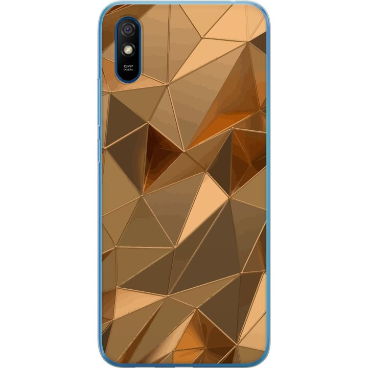 Kännykkäkuori Xiaomi Redmi 9AT-laitteelle, jossa on 3D Kulta kuvio ryhmässä ÄLYPUHELIMET JA TABLETIT / Puhelimen suojakotelo / Xiaomi @ TP E-commerce Nordic AB (A65759)