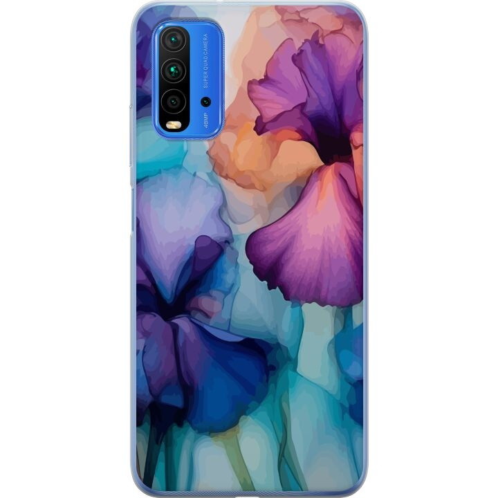 Kännykkäkuori Xiaomi Redmi 9T-laitteelle, jossa on Maagiset kukat kuvio ryhmässä ÄLYPUHELIMET JA TABLETIT / Puhelimen suojakotelo / Xiaomi @ TP E-commerce Nordic AB (A65846)