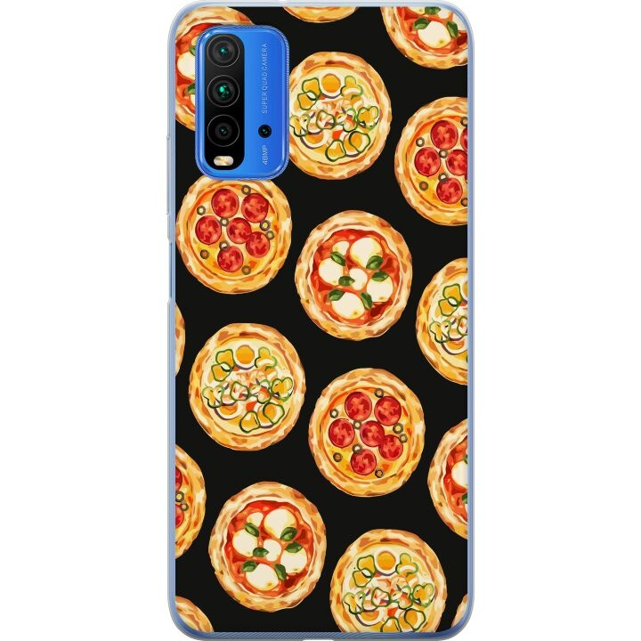 Kännykkäkuori Xiaomi Redmi 9T-laitteelle, jossa on Pizza kuvio ryhmässä ÄLYPUHELIMET JA TABLETIT / Puhelimen suojakotelo / Xiaomi @ TP E-commerce Nordic AB (A65856)