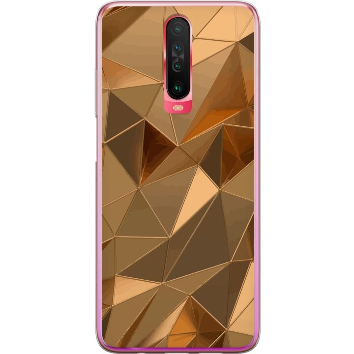 Kännykkäkuori Xiaomi Redmi K30-laitteelle, jossa on 3D Kulta kuvio ryhmässä ÄLYPUHELIMET JA TABLETIT / Puhelimen suojakotelo / Xiaomi @ TP E-commerce Nordic AB (A65894)