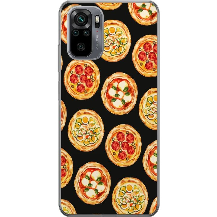 Kännykkäkuori Xiaomi Redmi Note 10-laitteelle, jossa on Pizza kuvio ryhmässä ÄLYPUHELIMET JA TABLETIT / Puhelimen suojakotelo / Xiaomi @ TP E-commerce Nordic AB (A65910)