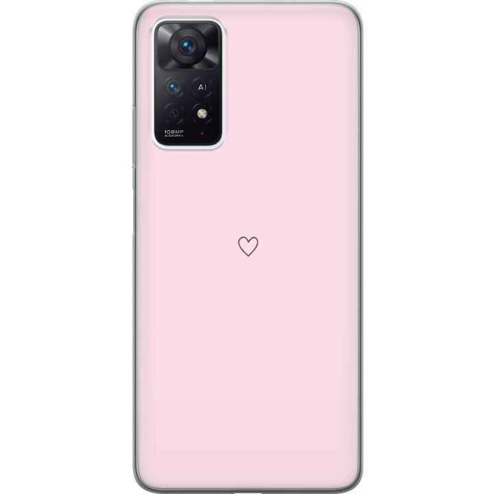 Kännykkäkuori Xiaomi Redmi Note 11 Pro-laitteelle, jossa on Sydän kuvio ryhmässä ÄLYPUHELIMET JA TABLETIT / Puhelimen suojakotelo / Xiaomi @ TP E-commerce Nordic AB (A66132)