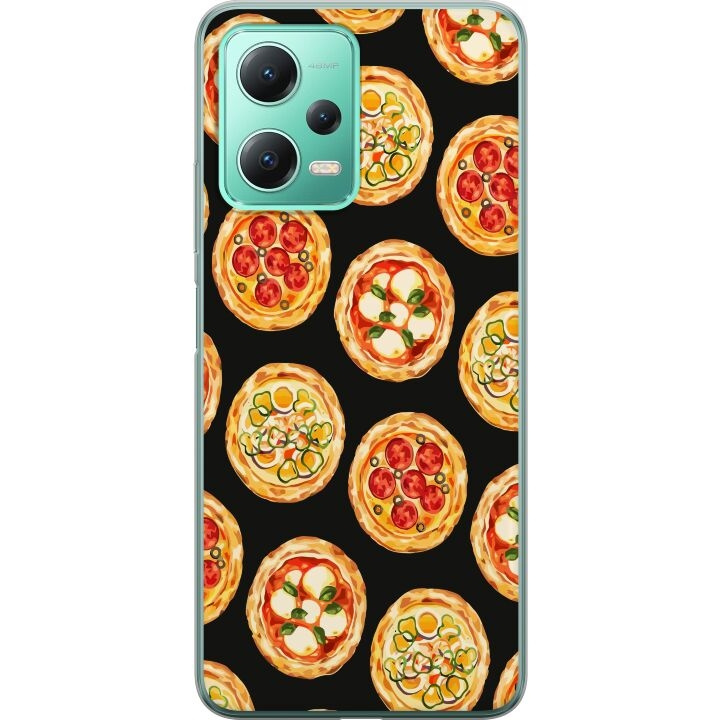 Kännykkäkuori Xiaomi Redmi Note 12-laitteelle, jossa on Pizza kuvio ryhmässä ÄLYPUHELIMET JA TABLETIT / Puhelimen suojakotelo / Xiaomi @ TP E-commerce Nordic AB (A66261)