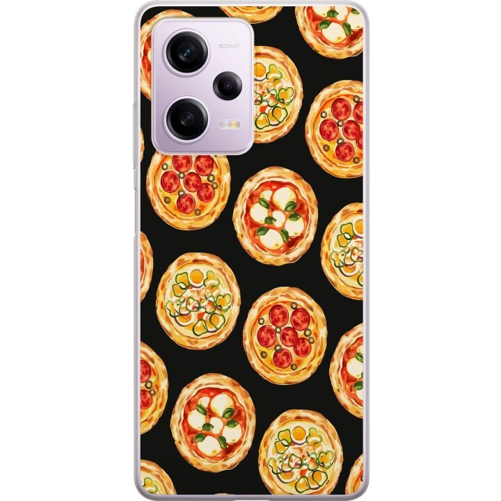 Kännykkäkuori Xiaomi Redmi Note 12 Pro-laitteelle, jossa on Pizza kuvio ryhmässä ÄLYPUHELIMET JA TABLETIT / Puhelimen suojakotelo / Xiaomi @ TP E-commerce Nordic AB (A66315)