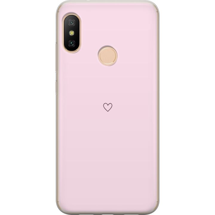 Kännykkäkuori Xiaomi Redmi 6 Pro-laitteelle, jossa on Sydän kuvio ryhmässä ÄLYPUHELIMET JA TABLETIT / Puhelimen suojakotelo / Xiaomi @ TP E-commerce Nordic AB (A66456)