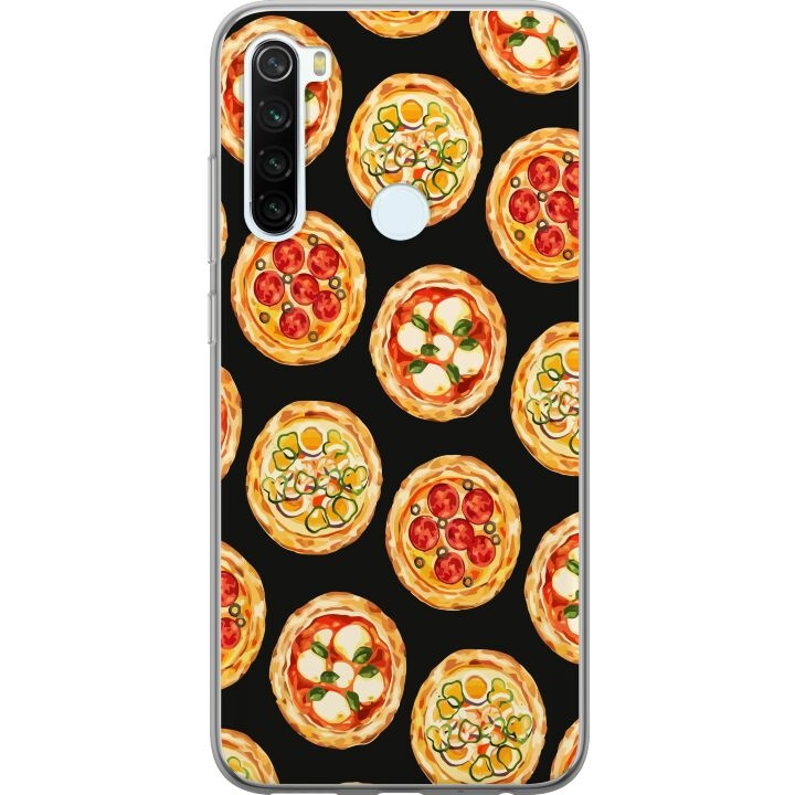 Kännykkäkuori Xiaomi Redmi Note 8-laitteelle, jossa on Pizza kuvio ryhmässä ÄLYPUHELIMET JA TABLETIT / Puhelimen suojakotelo / Xiaomi @ TP E-commerce Nordic AB (A66477)