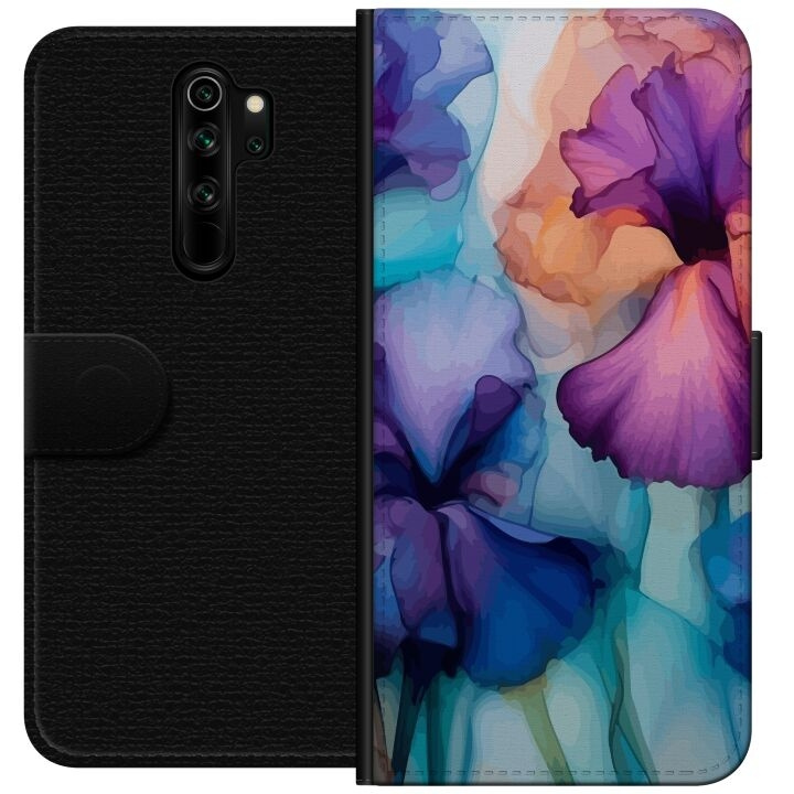 Lompakkokotelo Xiaomi Redmi Note 8 Pro -laitteelle, jossa on Maagiset kukat kuvio ryhmässä ÄLYPUHELIMET JA TABLETIT / Puhelimen suojakotelo / Xiaomi @ TP E-commerce Nordic AB (A66494)