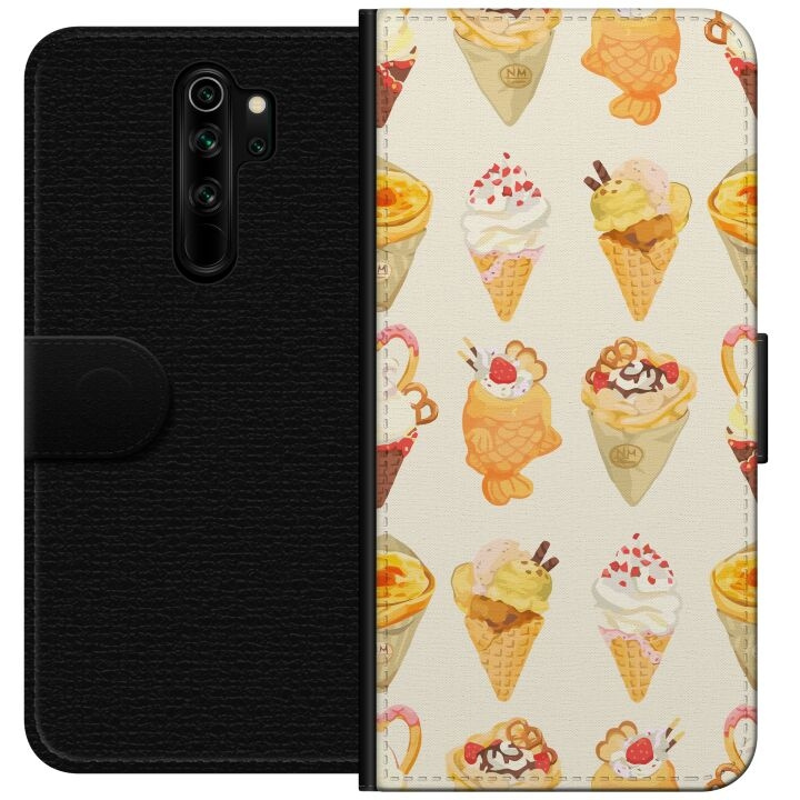 Lompakkokotelo Xiaomi Redmi Note 8 Pro -laitteelle, jossa on Lasinen kuvio ryhmässä ÄLYPUHELIMET JA TABLETIT / Puhelimen suojakotelo / Xiaomi @ TP E-commerce Nordic AB (A66502)