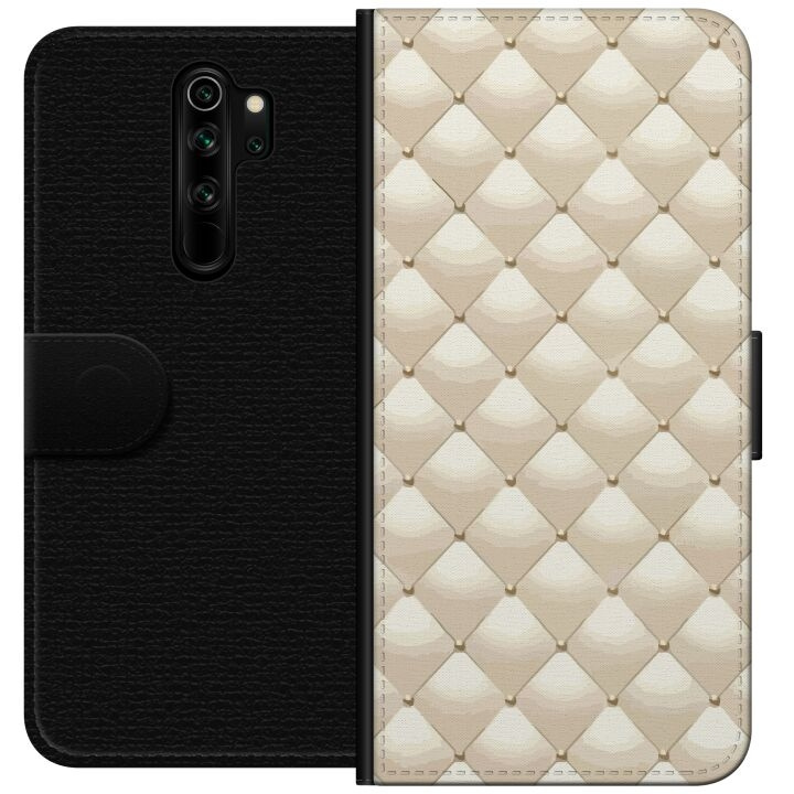 Lompakkokotelo Xiaomi Redmi Note 8 Pro -laitteelle, jossa on Kultakiilto kuvio ryhmässä ÄLYPUHELIMET JA TABLETIT / Puhelimen suojakotelo / Xiaomi @ TP E-commerce Nordic AB (A66517)