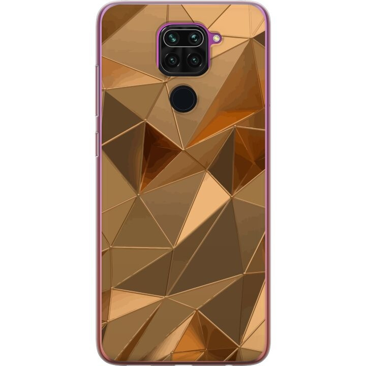 Kännykkäkuori Xiaomi Redmi Note 9-laitteelle, jossa on 3D Kulta kuvio ryhmässä ÄLYPUHELIMET JA TABLETIT / Puhelimen suojakotelo / Xiaomi @ TP E-commerce Nordic AB (A66596)